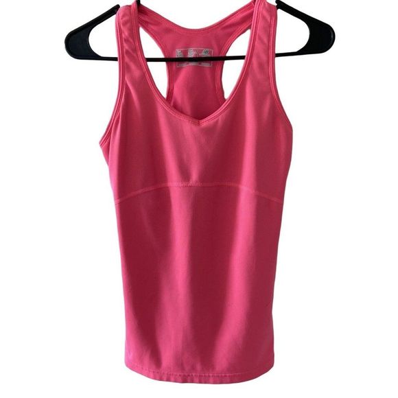 New Balance Women's Small Pink Fitness  Athletic Tank Racer Back Built-in Bra - Picture 1 of 8